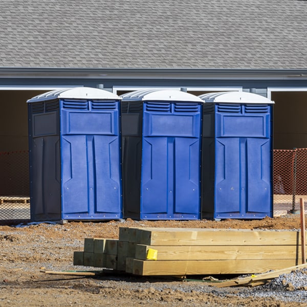 is there a specific order in which to place multiple portable restrooms in Alfred Maine